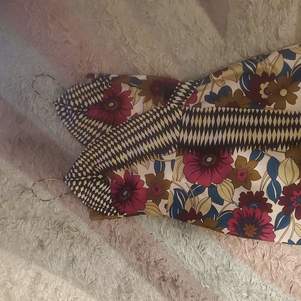 Floral Print Spaghetti-Strap Midi Dress in Pink, Brown, Cream - Picture 2 of 7